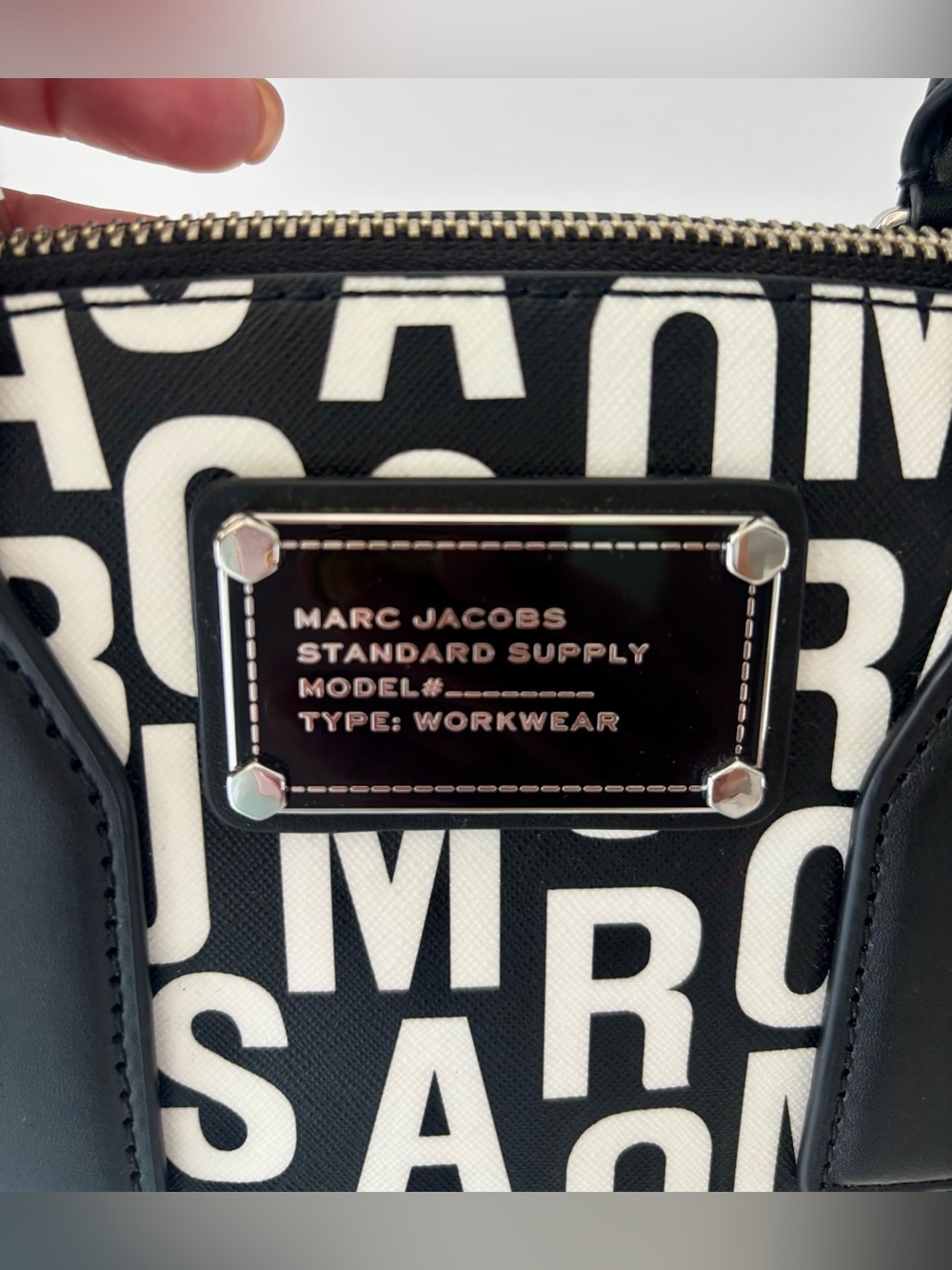Marc Jacobs Small Monogram Printed Saffiano Leather Dome Satchel Crossbody - Picture 7 of 8